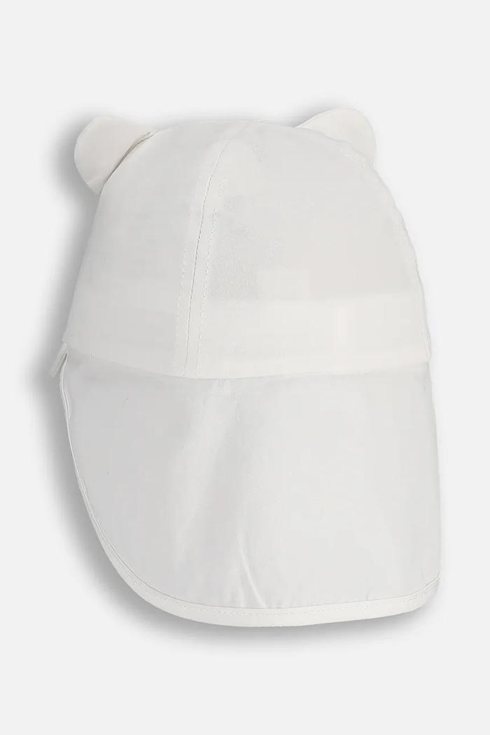 Coccodrillo czapka z daszkiem dziecięca bawełniana WC6364210ALG beżowy SS26