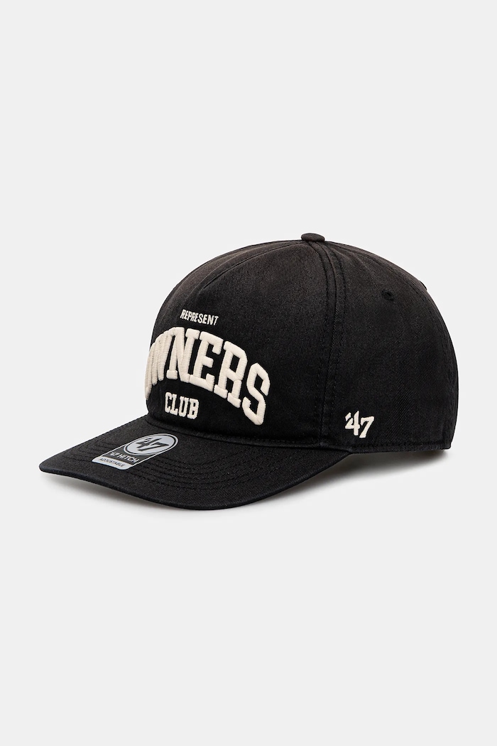 Represent czapka z daszkiem bawełniana Owners bawełna czarny XZ.RWSSH48GWP.BKA