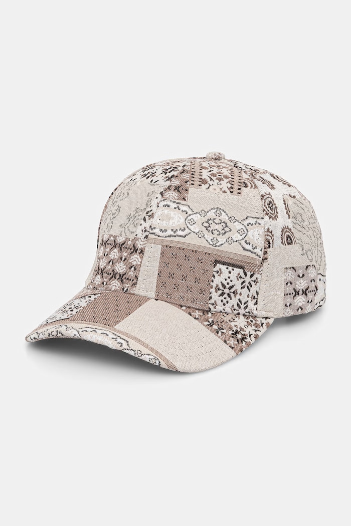 Les Deux czapka z daszkiem męska Patchwork beżowy 1001713