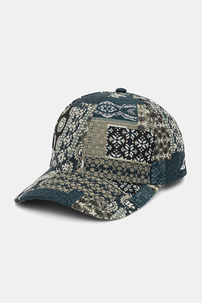 Les Deux czapka z daszkiem męska Patchwork zielony 1001713