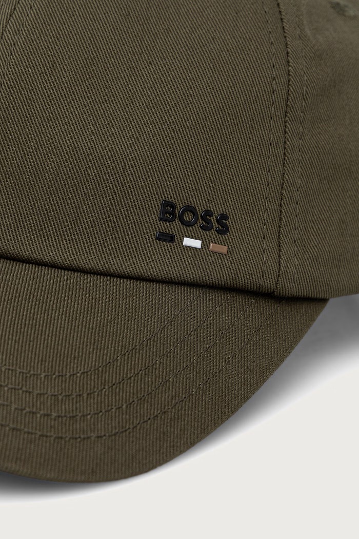 BOSS καπέλο μπέιζμπολ ανδρικό βαμβακερό Zed-BOSS-Icon 50556435 πράσινο SS26