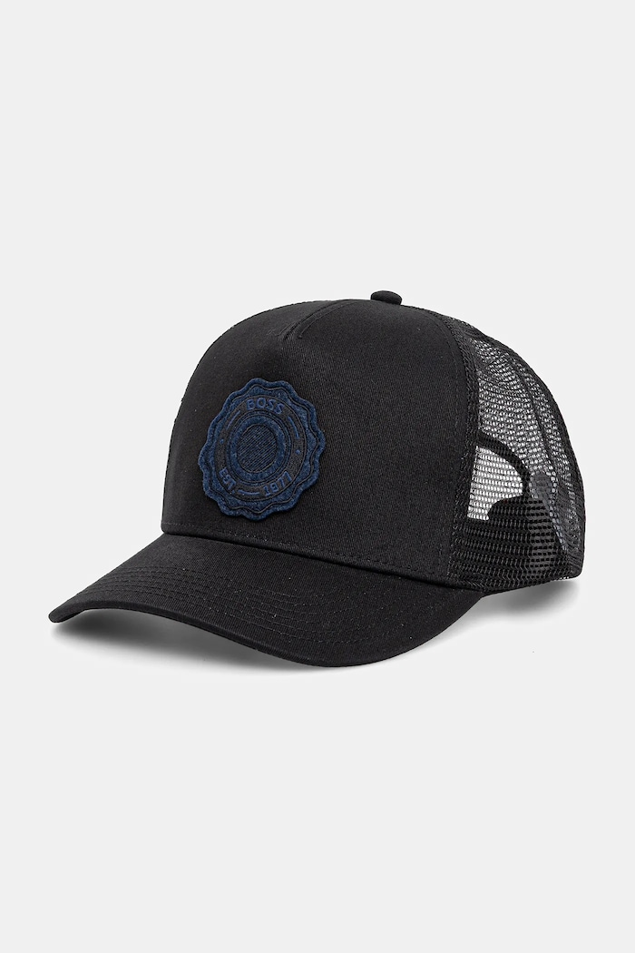 BOSS Orange șapcă de baseball din bumbac Elliot-Varsity bumbac negru 50555539