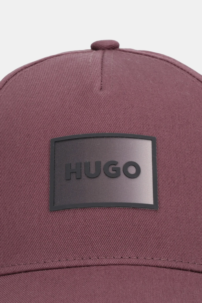 Bavlněná baseballová čepice HUGO Jude-SL 50555756 hnědá SS26