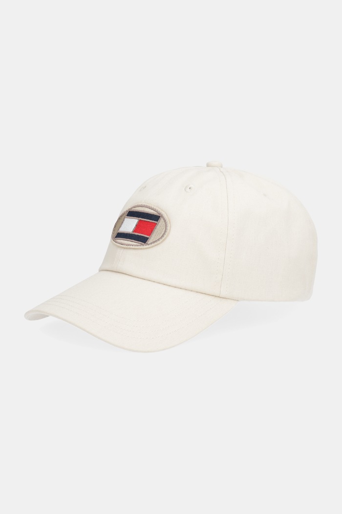 Tommy Hilfiger pamut baseball sapka aplikációval bézs AM0AM14071