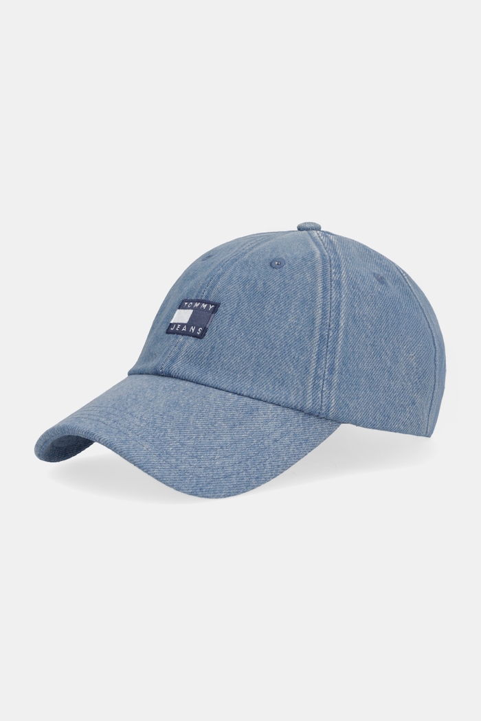 Tommy Jeans șapcă de baseball din denim bumbac albastru AM0AM13853