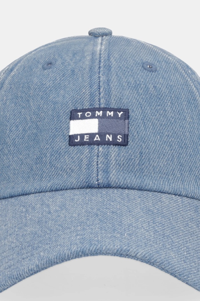 Tommy Jeans șapcă de baseball din denim AM0AM13853 albastru SS26