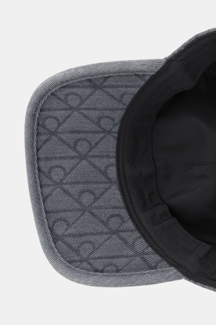 Τζιν καπέλο μπέιζμπολ Calvin Klein γκρί LV04D5048G