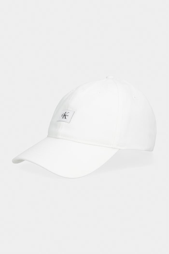 Calvin Klein șapcă de baseball din bumbac bumbac alb LV04D5077G