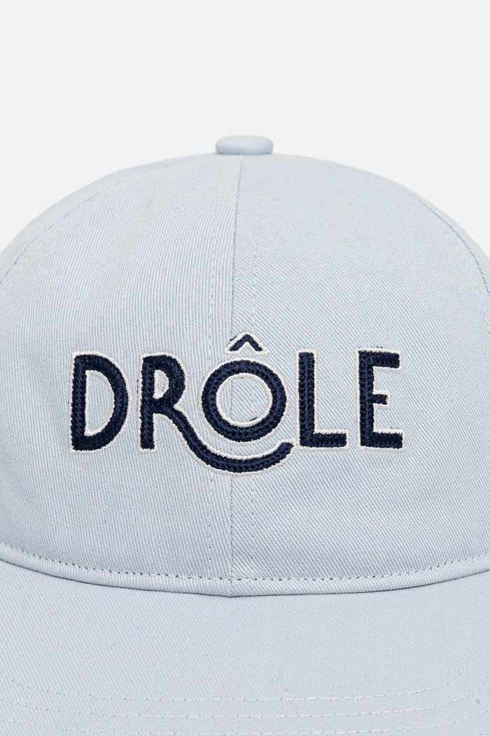 Bavlnená šiltovka Drôle de Monsieur Casquette Drôle J.CP196.CO138.LBE modrá SS26