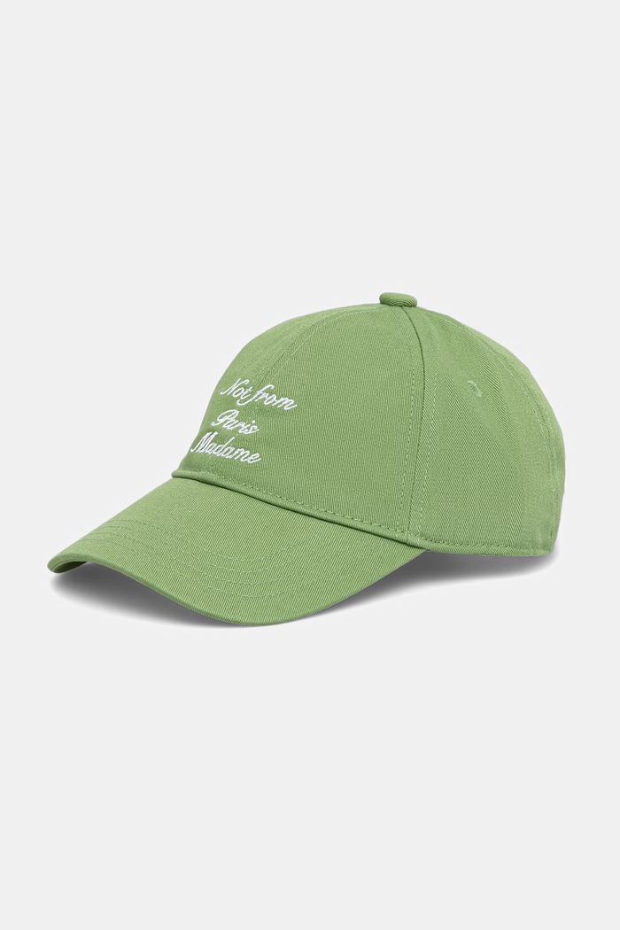 Drôle de Monsieur Slogan Calligraphy бейсболка хлопковая для мужчин зелёный K.CP295.CO138.LGN