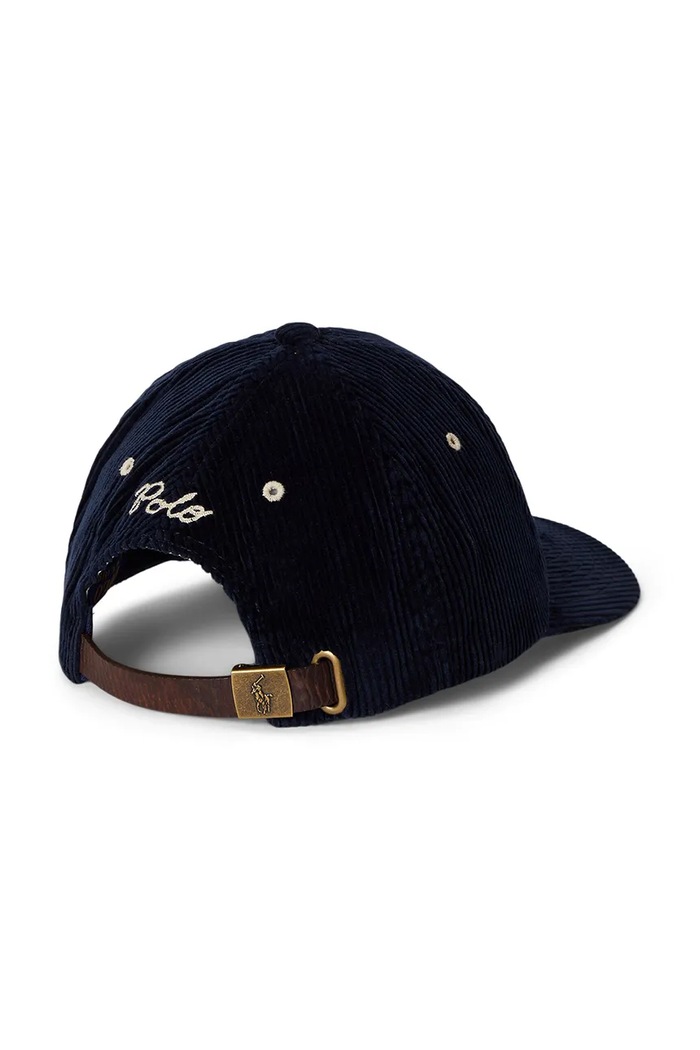 Manšestrová kšiltovka Polo Ralph Lauren 710979197 námořnická modř SS26