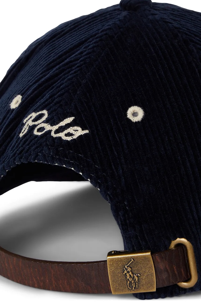 Doplňky Manšestrová kšiltovka Polo Ralph Lauren 710979197 námořnická modř