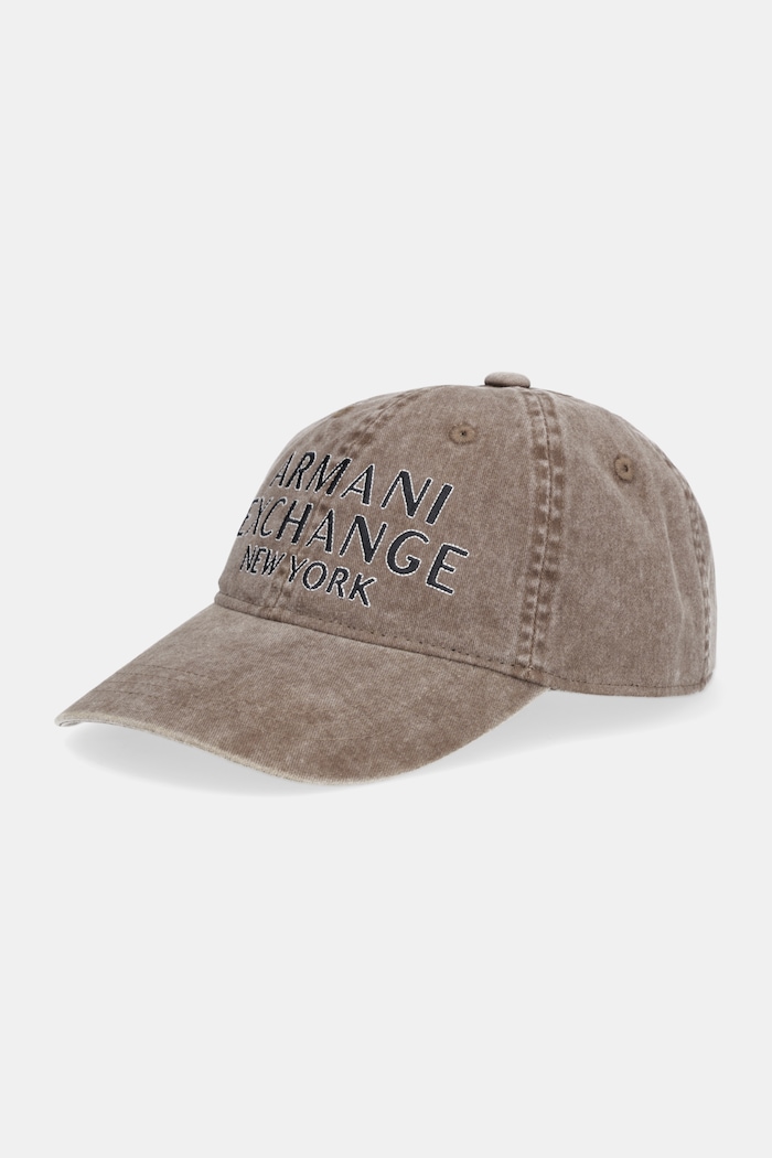 Bombažna bejzbolska kapa Armani Exchange Bombaž bež XM002025.AF15502