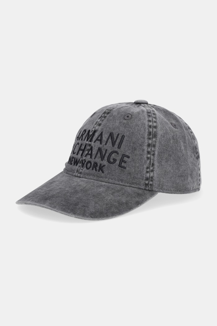 Bombažna bejzbolska kapa Armani Exchange Bombaž siva XM002025.AF15502