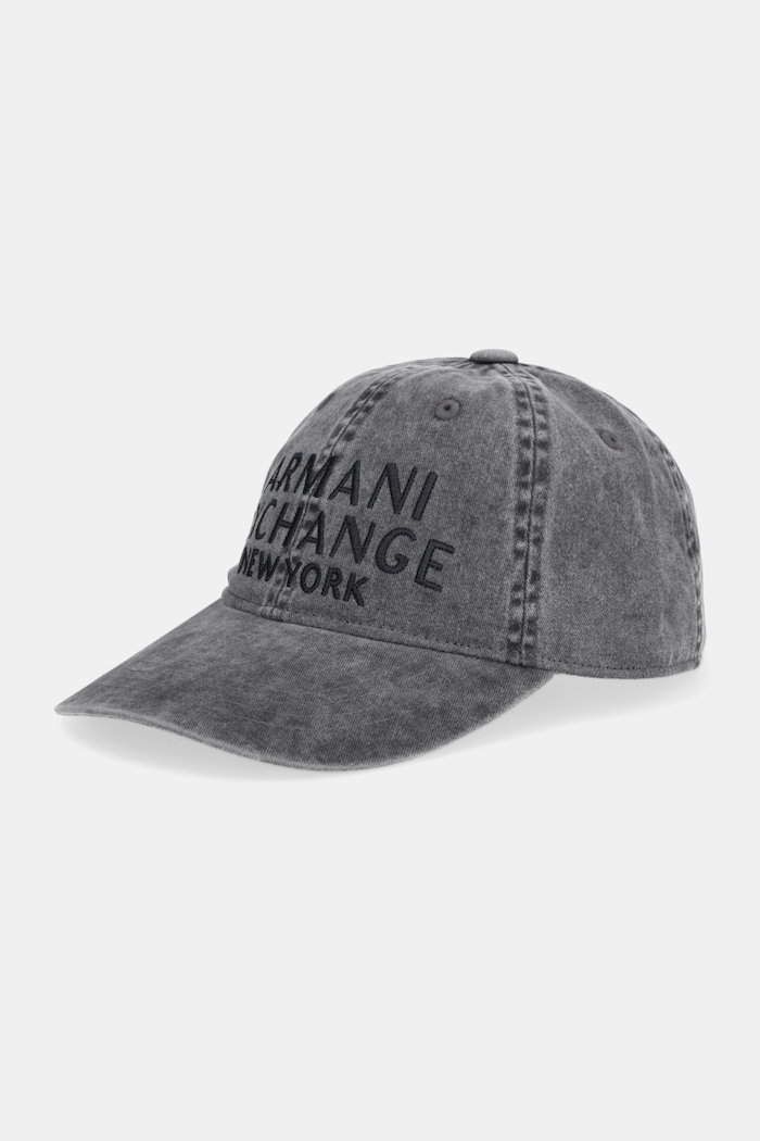 Bombažna bejzbolska kapa Armani Exchange Bombaž siva XM002025.AF15502