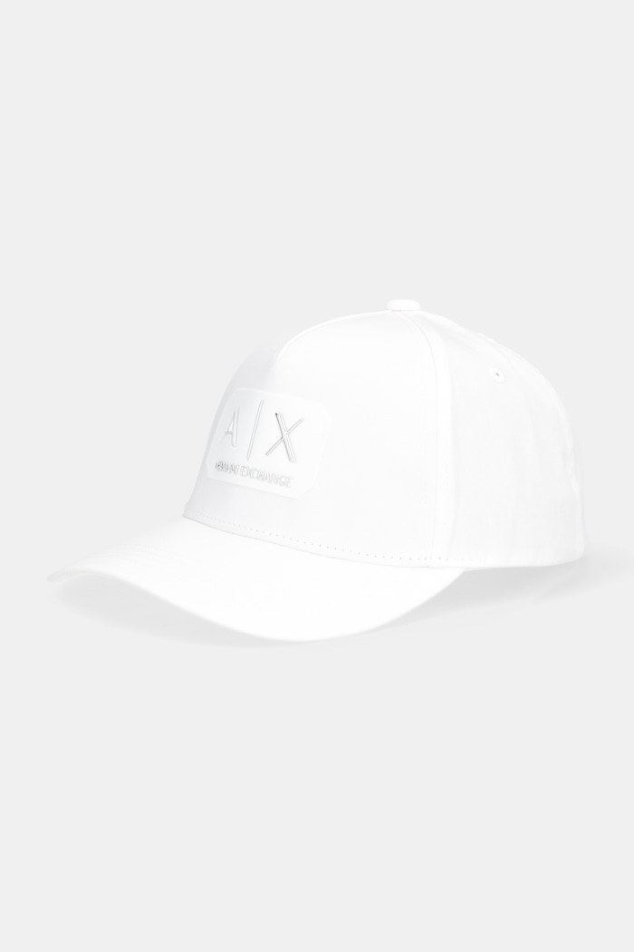 Bombažna bejzbolska kapa Armani Exchange Bombaž bela XM002224.AF15502