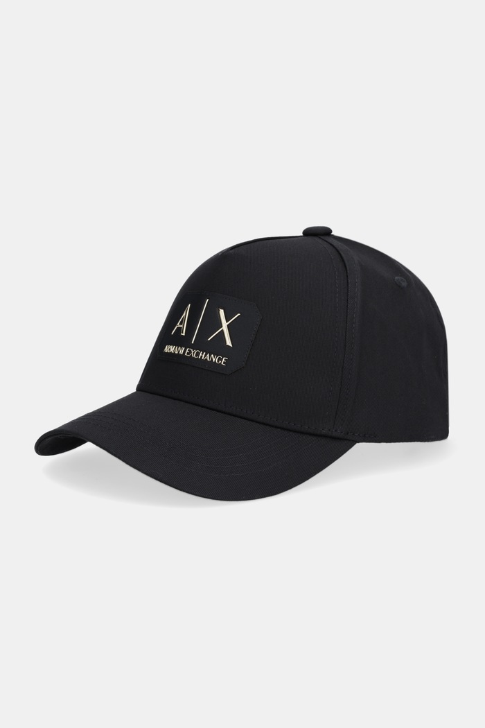 Bombažna bejzbolska kapa Armani Exchange Bombaž črna XM002224.AF15502