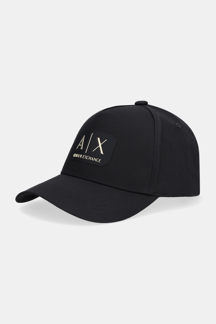 Bombažna bejzbolska kapa Armani Exchange Bombaž črna XM002224.AF15502