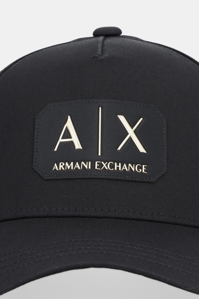 Bombažna bejzbolska kapa Armani Exchange XM002224.AF15502 črna SS26