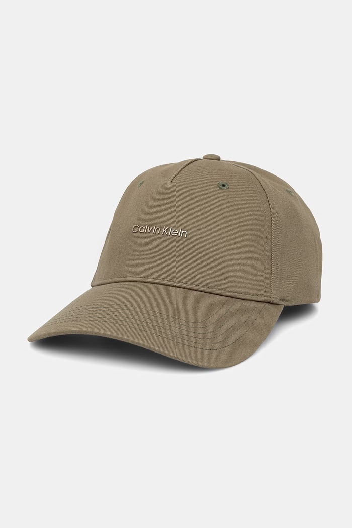 Calvin Klein καπέλο μπέιζμπολ ανδρικό βαμβακερό πράσινο LV04D5080G