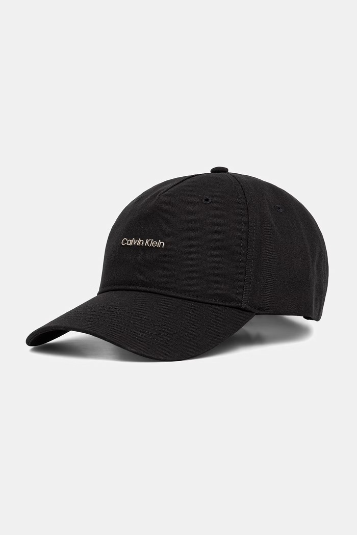 Calvin Klein καπέλο μπέιζμπολ ανδρικό βαμβακερό μαύρο LV04D5080G