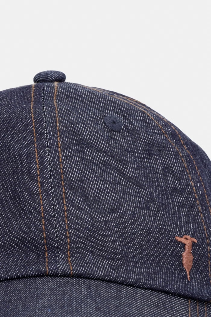 Τζιν καπέλο μπέιζμπολ Trussardi E004C000010N σκούρο μπλε SS26