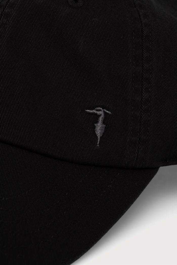 Czapka z daszkiem męska z bawełną Trussardi E079C000022N czarny