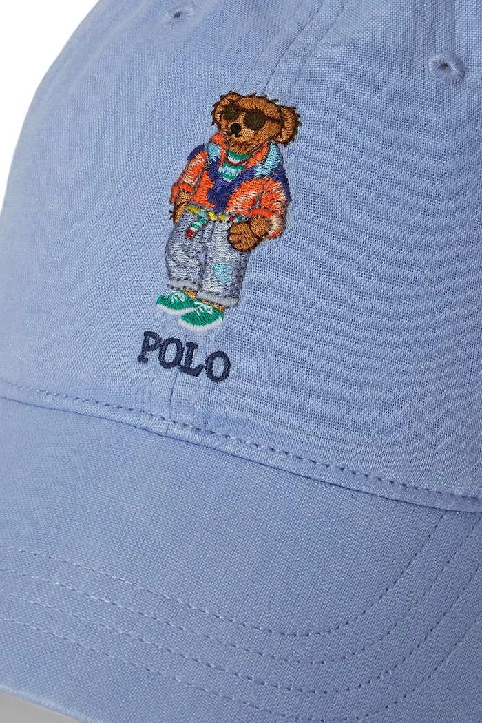 Akcesoria Polo Ralph Lauren czapka z daszkiem męska lniana 710B14599 niebieski
