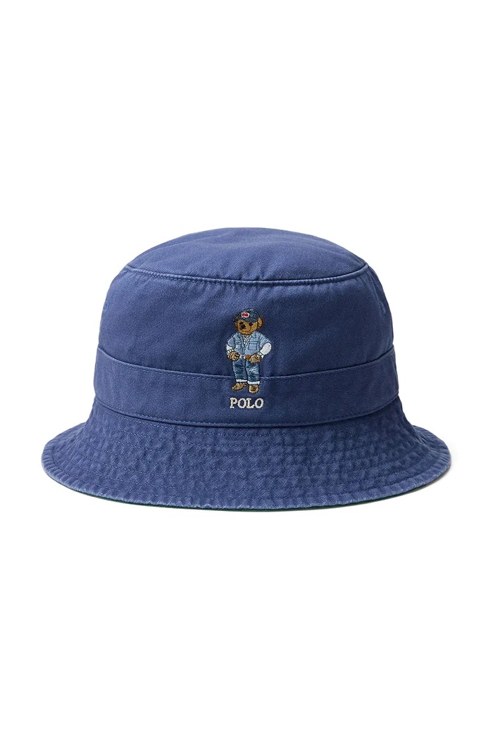 Bavlnený klobúk Polo Ralph Lauren bavlna tmavomodrá 710A13282