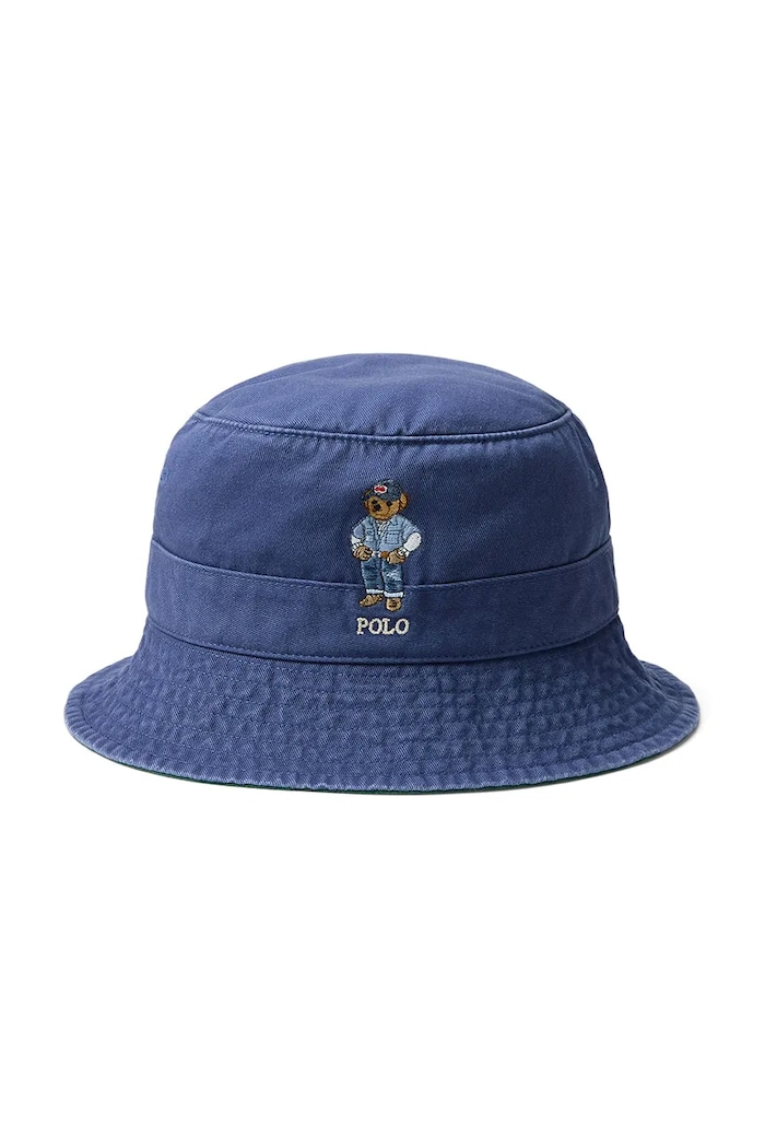 Bavlnený klobúk Polo Ralph Lauren bavlna tmavomodrá 710A13282