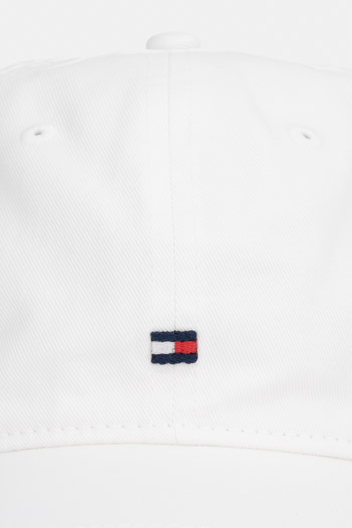Tommy Hilfiger čiapka so šiltom pánska bavlnená AM0AM14099 biela SS26