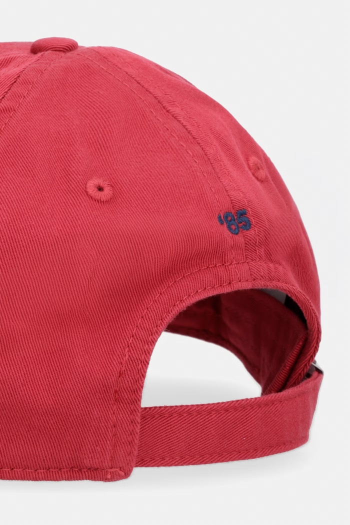 Doplnky Tommy Hilfiger čiapka so šiltom pánska bavlnená AM0AM14099 burgundské