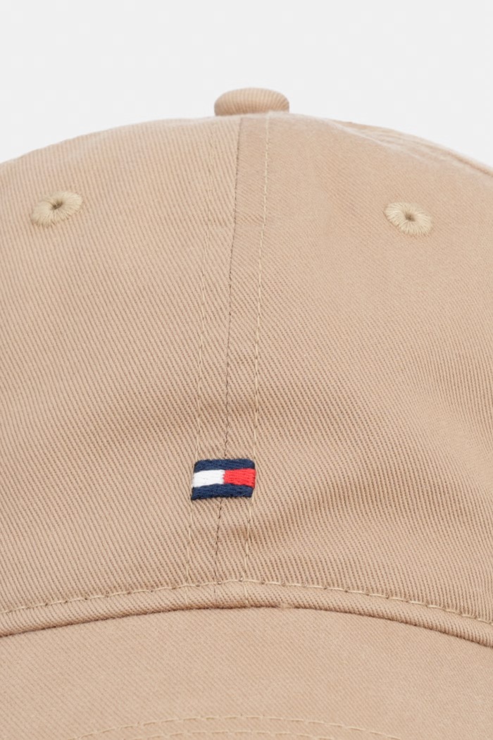 Tommy Hilfiger καπέλο με γείσο ανδρικό βαμβακερό AM0AM14099 καφέ SS26