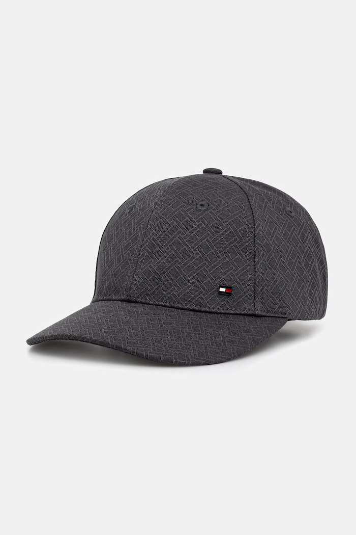 Tommy Hilfiger бейзболна шапка мъжка от памук черен AM0AM14100