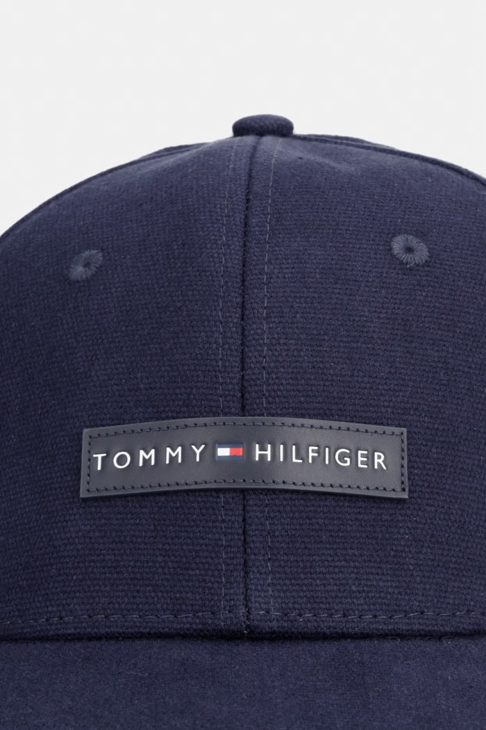 Tommy Hilfiger Καπέλο με γείσο ανδρικό βαμβακερό AM0AM14119 σκούρο μπλε SS26