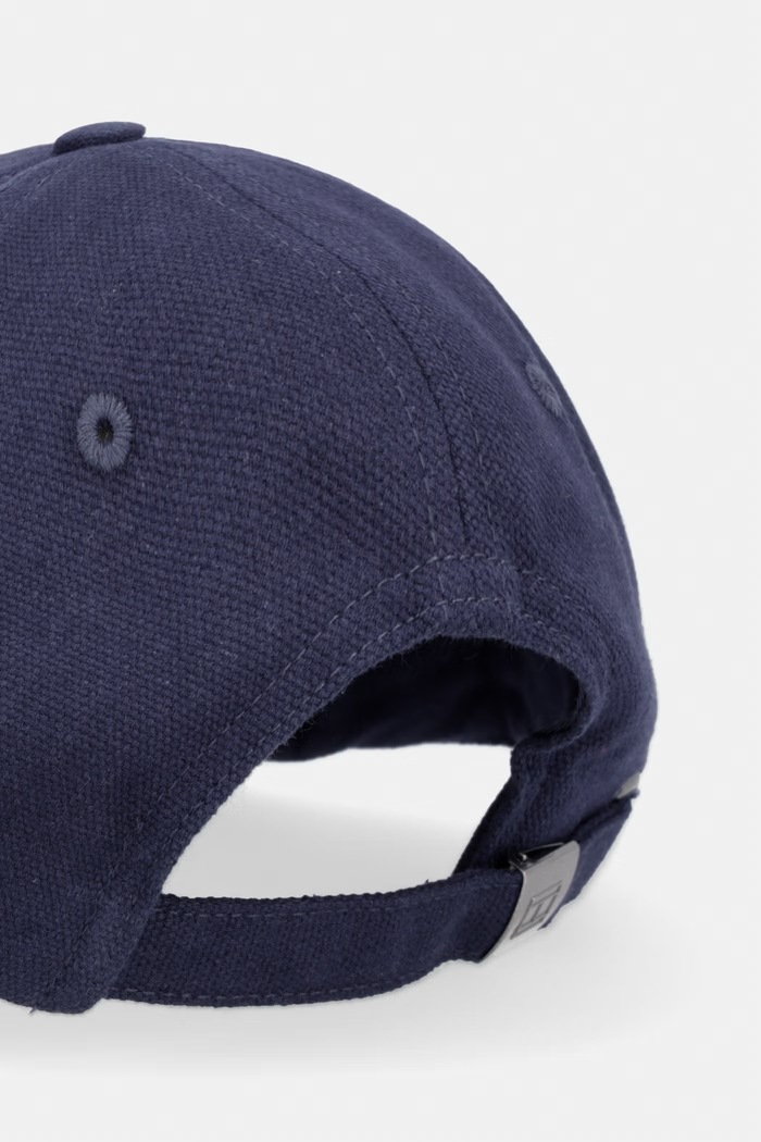 Αξεσουάρ Tommy Hilfiger Καπέλο με γείσο ανδρικό βαμβακερό AM0AM14119 σκούρο μπλε