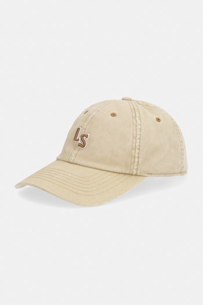 Bavlnená šiltovka Levi's LS MONOGRAM bavlna béžová 004BS.0006