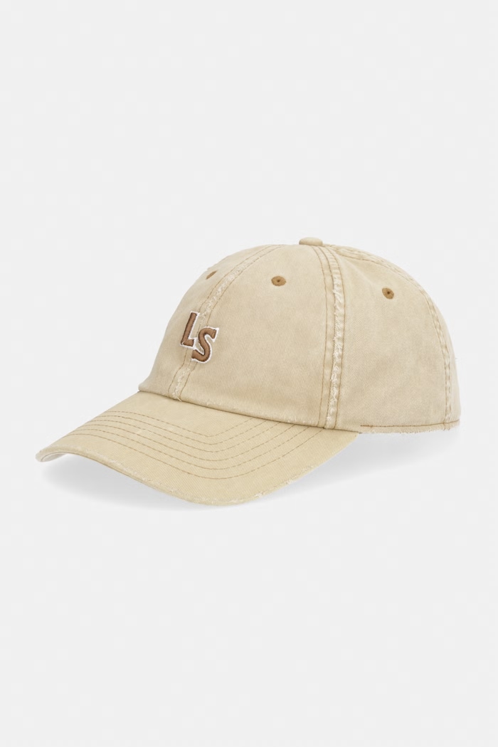 Bavlnená šiltovka Levi's LS MONOGRAM bavlna béžová 004BS.0006