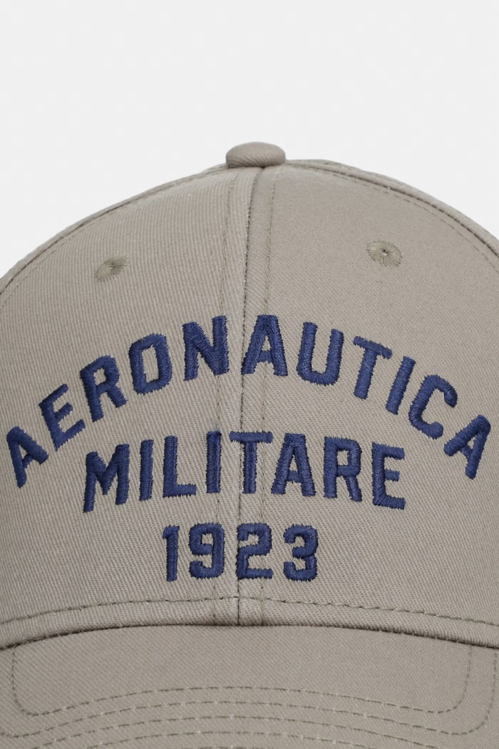 Bombažna bejzbolska kapa Aeronautica Militare HA1241UCT02261 zelena SS26