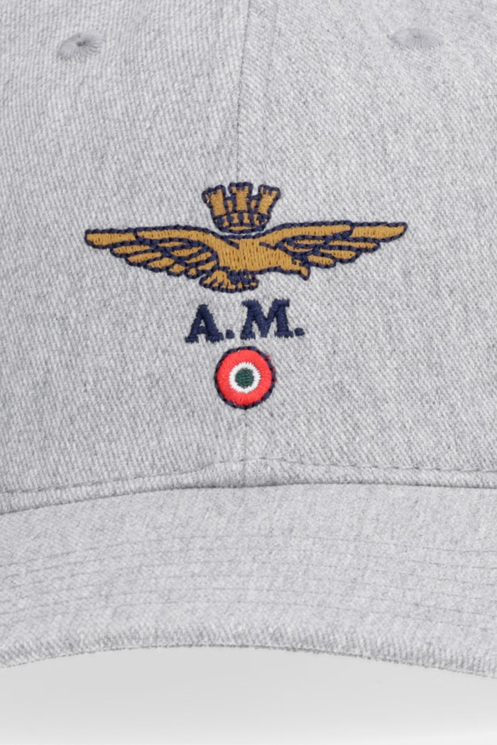 Bombažna bejzbolska kapa Aeronautica Militare HA1246UCT02261 siva SS26