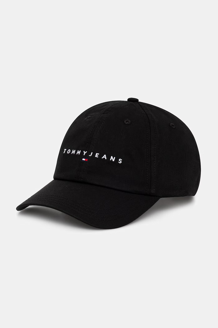 Tommy Jeans șapcă pentru bărbați, din bumbac negru AM0AM14198