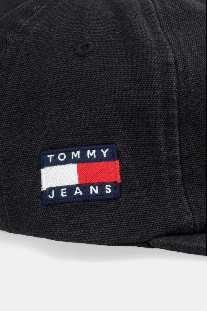 Tommy Jeans șapcă pentru bărbați, din bumbac AM0AM14207 negru SS26