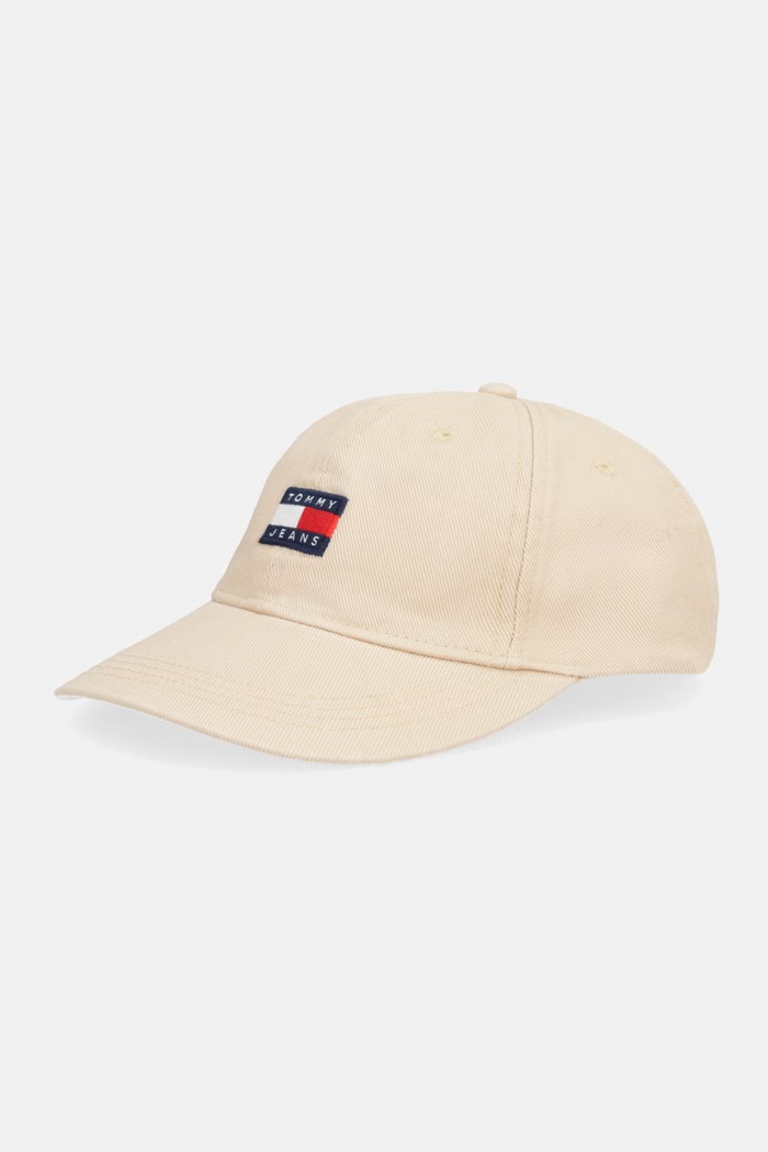 Tommy Jeans șapcă de baseball pentru bărbați, din bumbac bej AM0AM14266