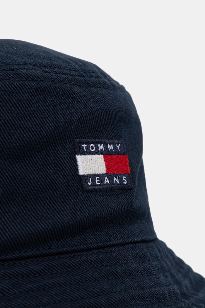 Tommy Jeans klobúk bucket pánsky bavlnený AM0AM14267 tmavomodrá SS26