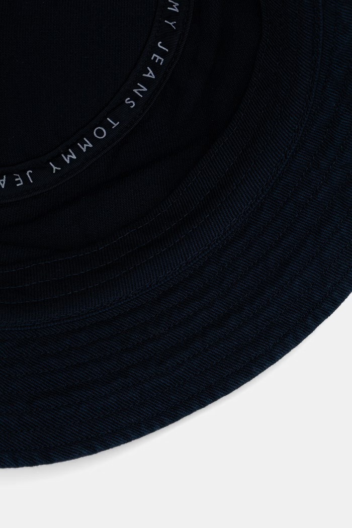 Tommy Jeans klobúk bucket pánsky bavlnený tmavomodrá AM0AM14267