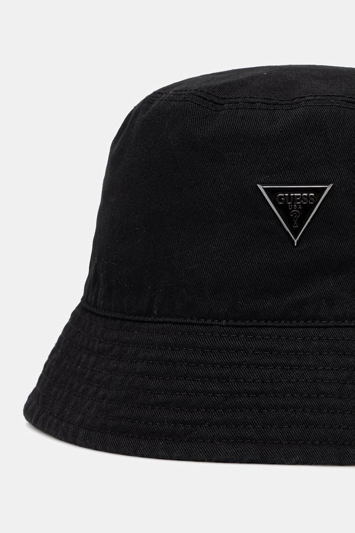 Guess Pălărie tip bucket pentru bărbați, din bumbac AM9608.POL01 negru SS26