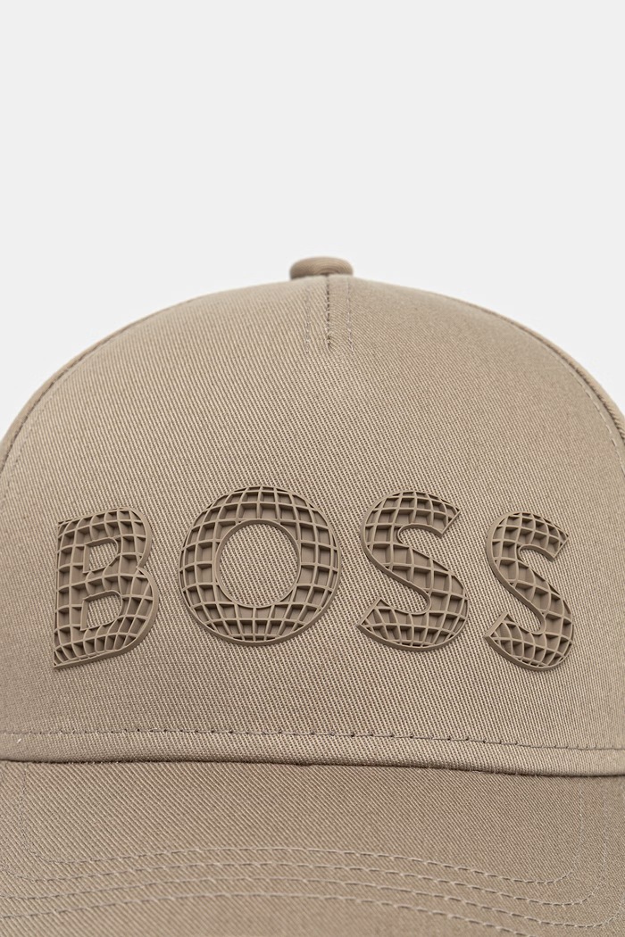 BOSS Green șapcă pentru bărbați de bumbac Golf 50560379 bej SS26
