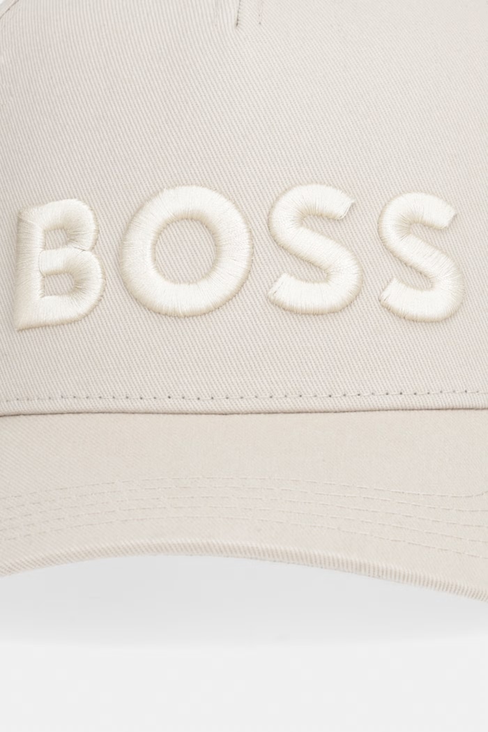 Bavlnená šiltovka BOSS Boss 50556418 béžová SS26