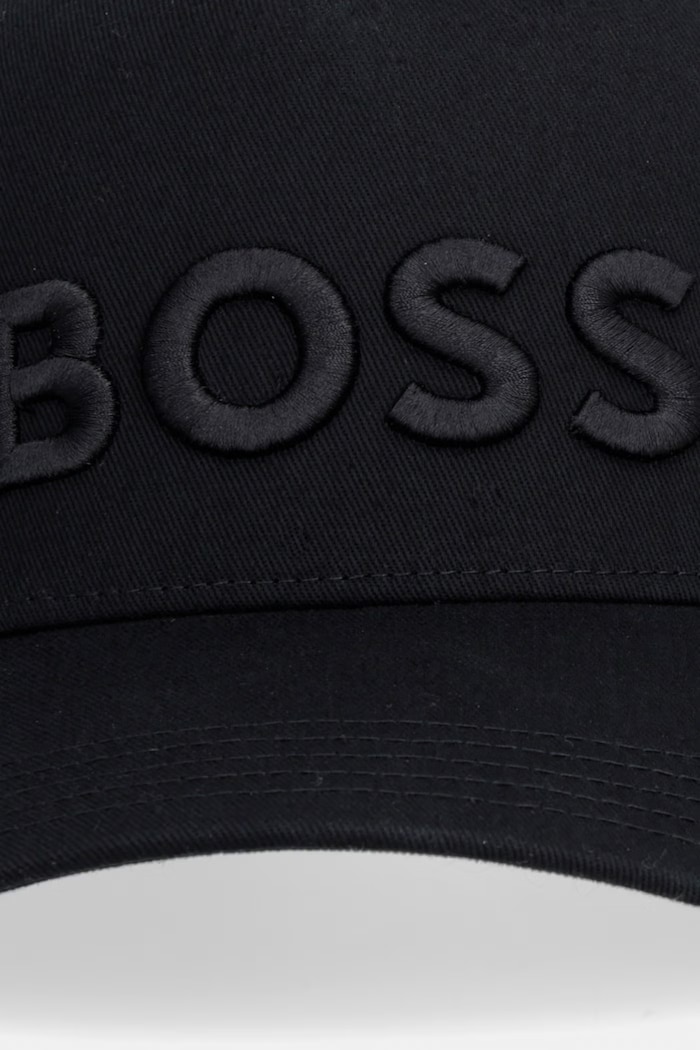 Bavlnená šiltovka BOSS Boss 50556418 čierna SS26