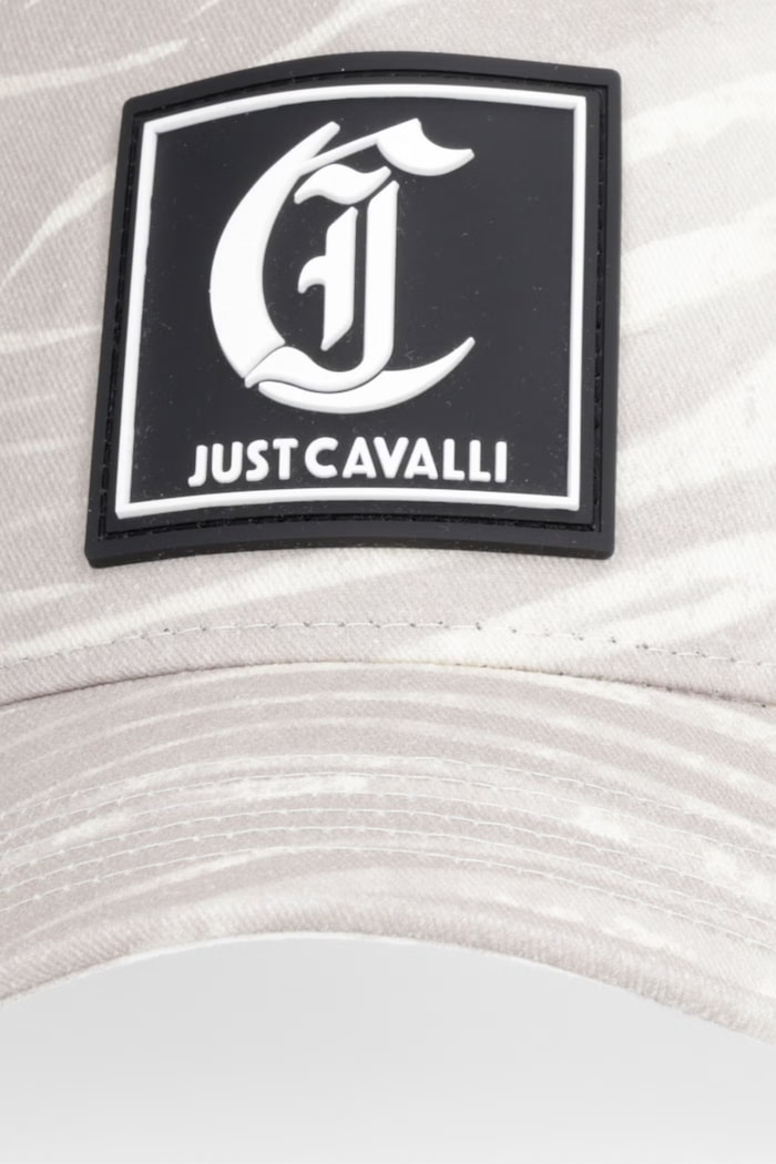 Just Cavalli Bejzbalová čiapka pánska bavlnená 80QAZK70.ZG407 béžová SS26